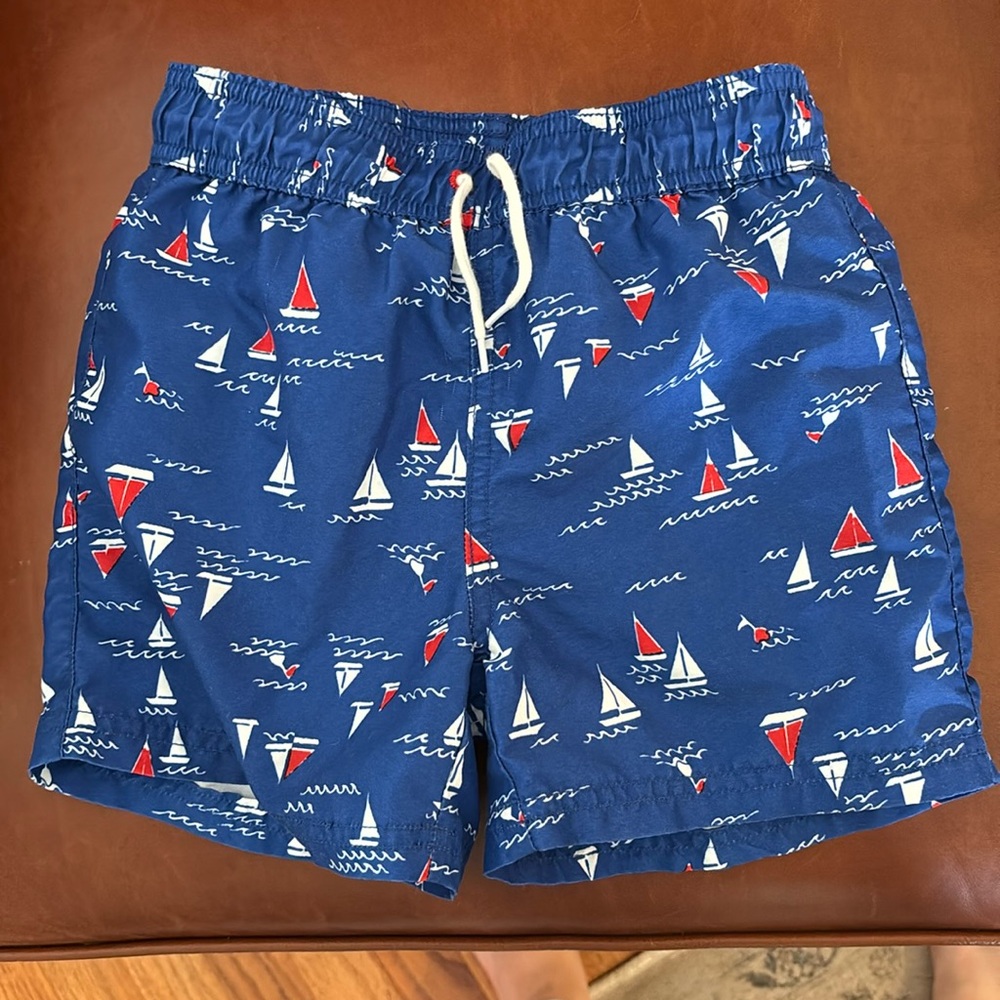 Janie and Jack Sailboat Swim Trunks Boys Size 5